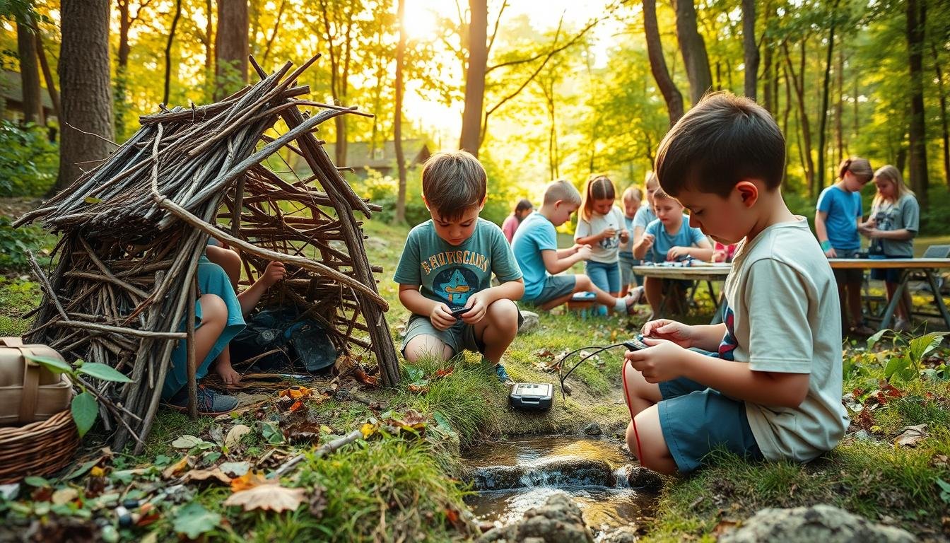 tech activities outdoor for kids