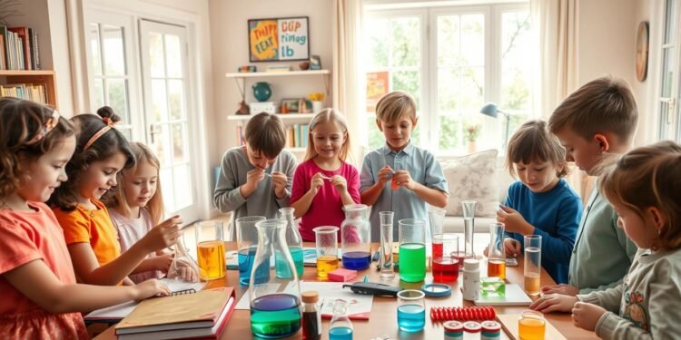 أنشطة العلوم للأطفال في المنزل